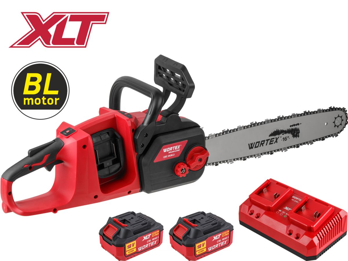 Аккум. пила цепная WORTEX CEC 3536-2 ALL1 XLT SET