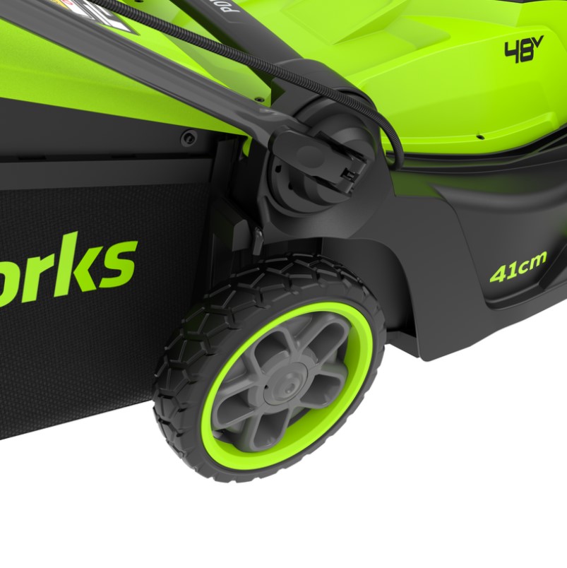 Аккумуляторная газонокосилка Greenworks GD24X2LM411 2×24V (без АКБ и ЗУ)