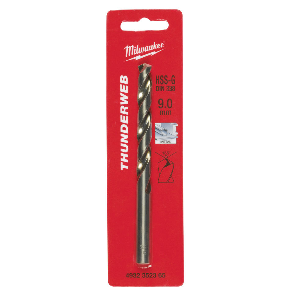 Сверло по металлу HSS-G MILWAUKEE D 9,0x81x125 (1 шт.)