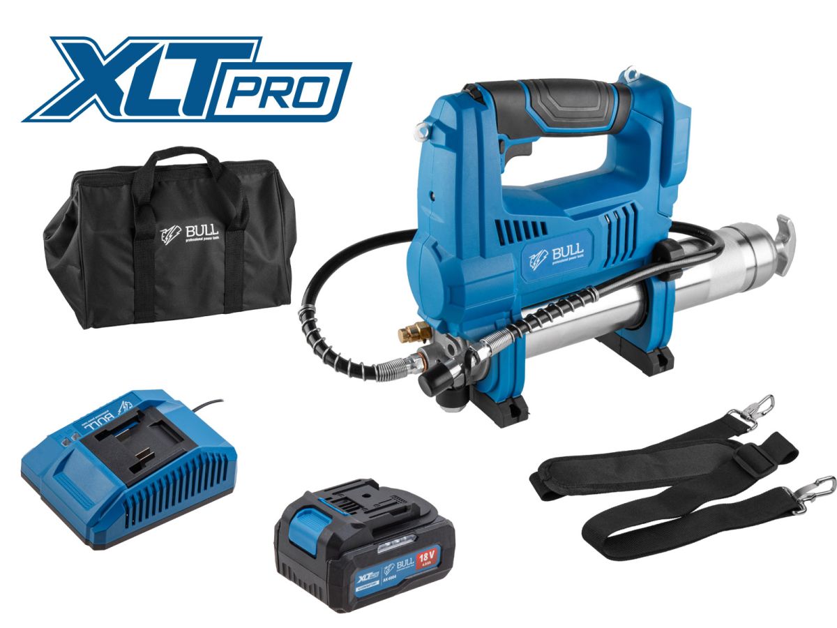 Аккумуляторный шприц для смазки BULL CGG 6818 XLTpro SET