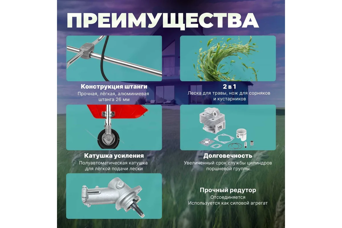 Мотокоса ECO GTP-251 Power