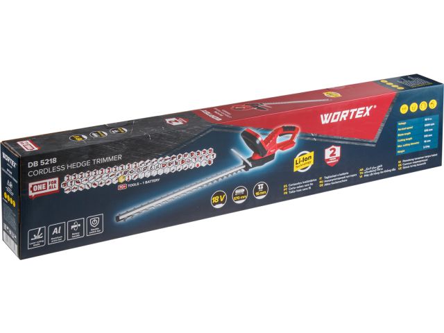 Кусторез аккумуляторный WORTEX DB 5218 ALL1 XLT SOLO