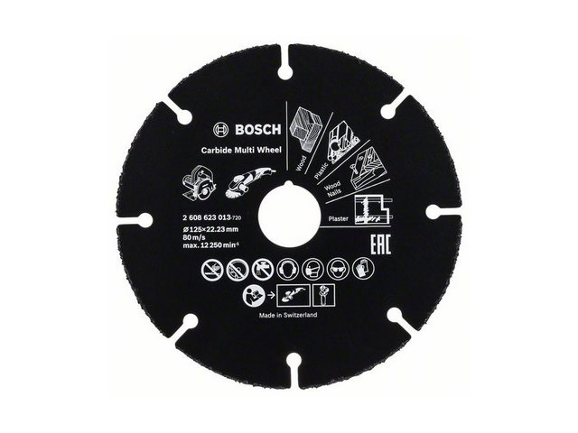Круг отрезной 125х1.0x22.2 мм для дерева Multi Wheel BOSCH