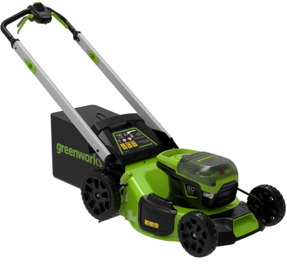 Аккумуляторная газонокосилка Greenworks 60V GD60LM51SP (2 АКБ 5 Ач + ЗУ)