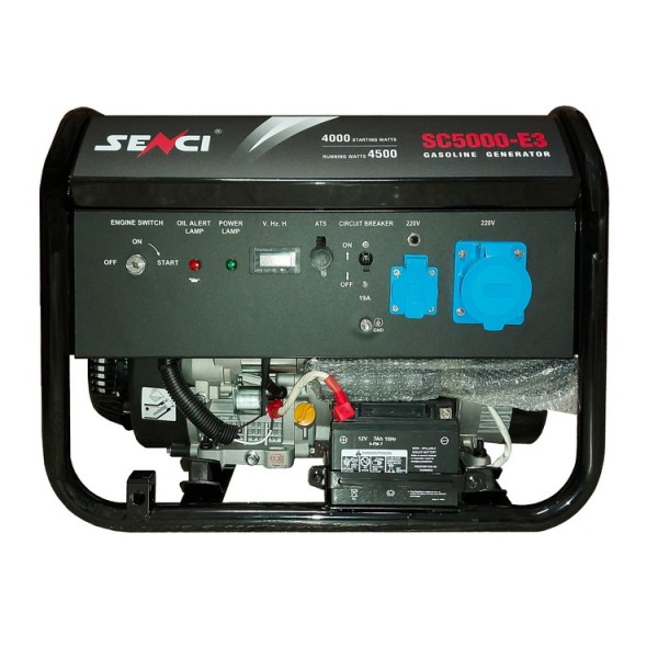 Генератор бензиновый Senci SC5000-E3