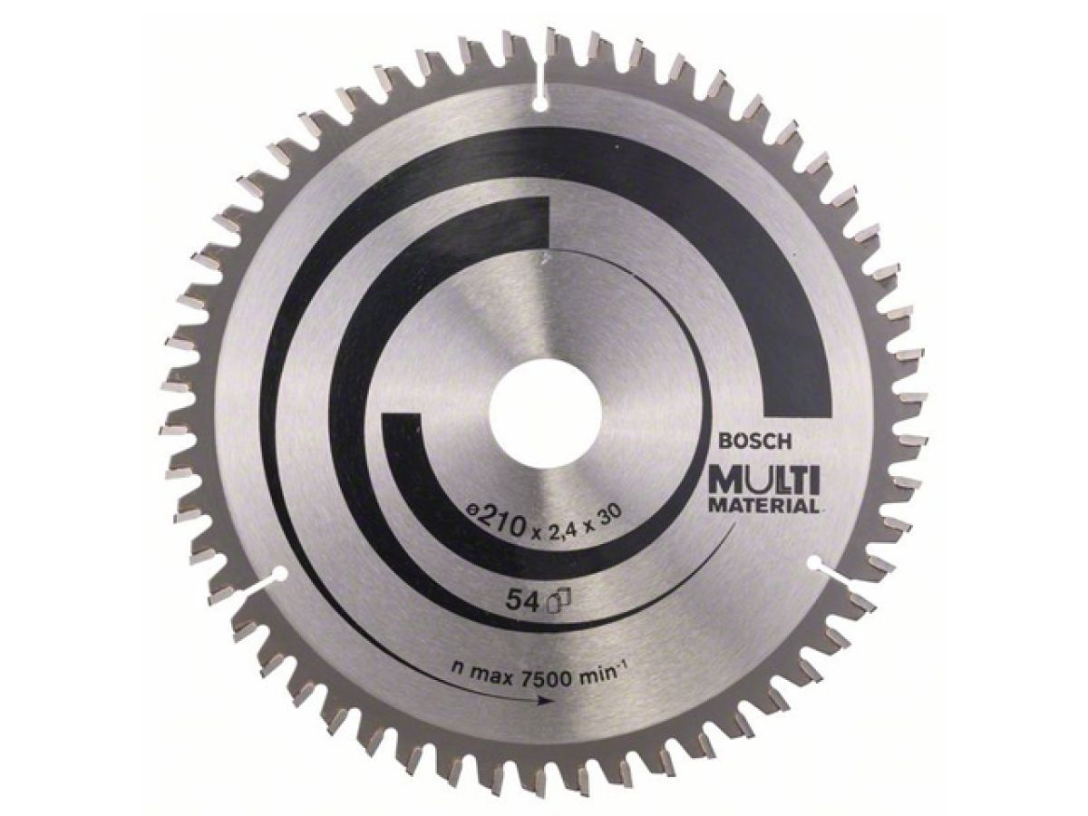 Диск пильный 210х30мм 54зуб. универсальный BOSCH MULTIMATERIAL (твердоспл. зуб)