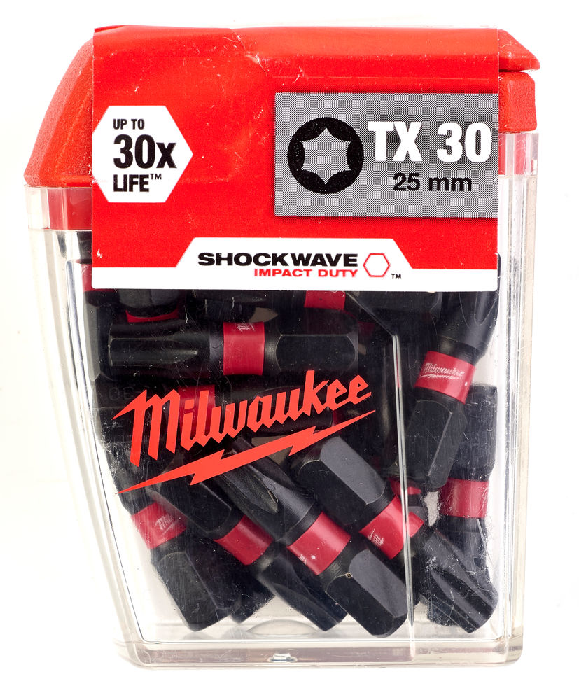 Бита ударная для шуруповерта MILWAUKEE SHOCKWAVE TX30 25 мм (25 шт.)