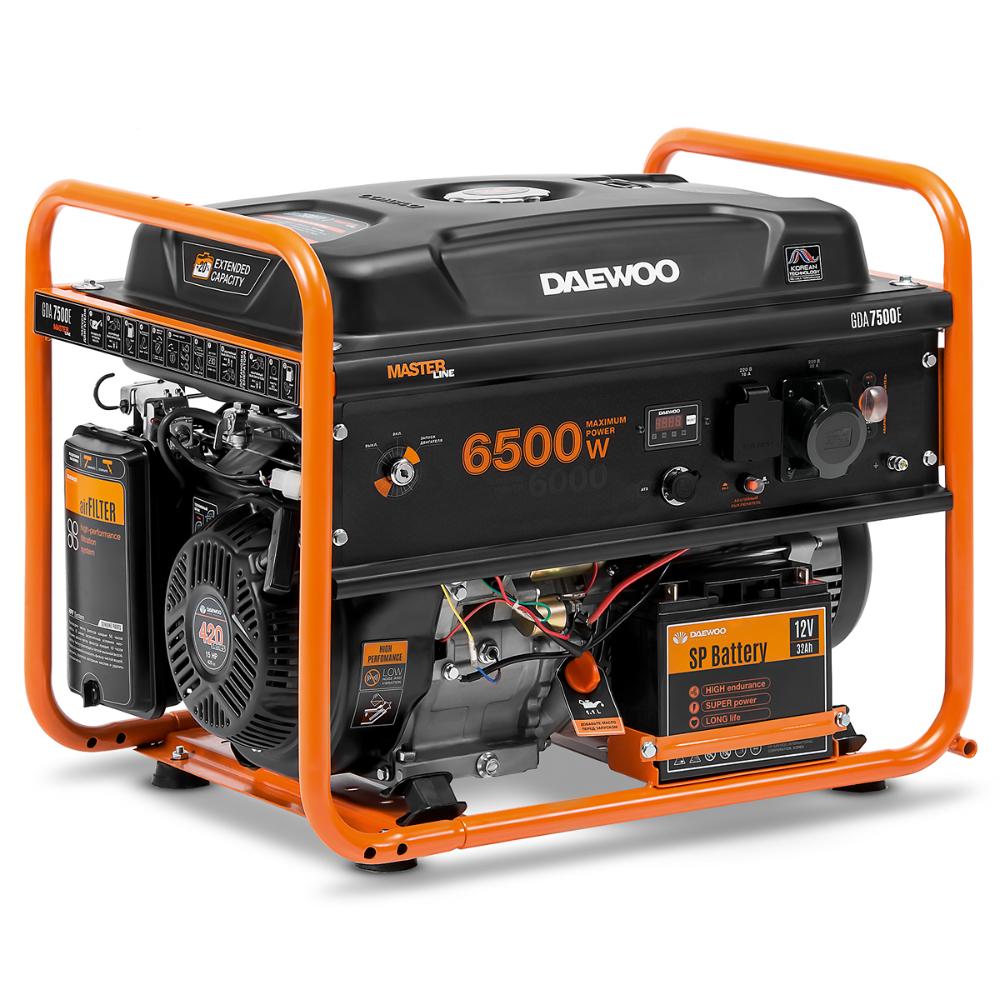 Генератор бензиновый Daewoo Power GDA 7500E