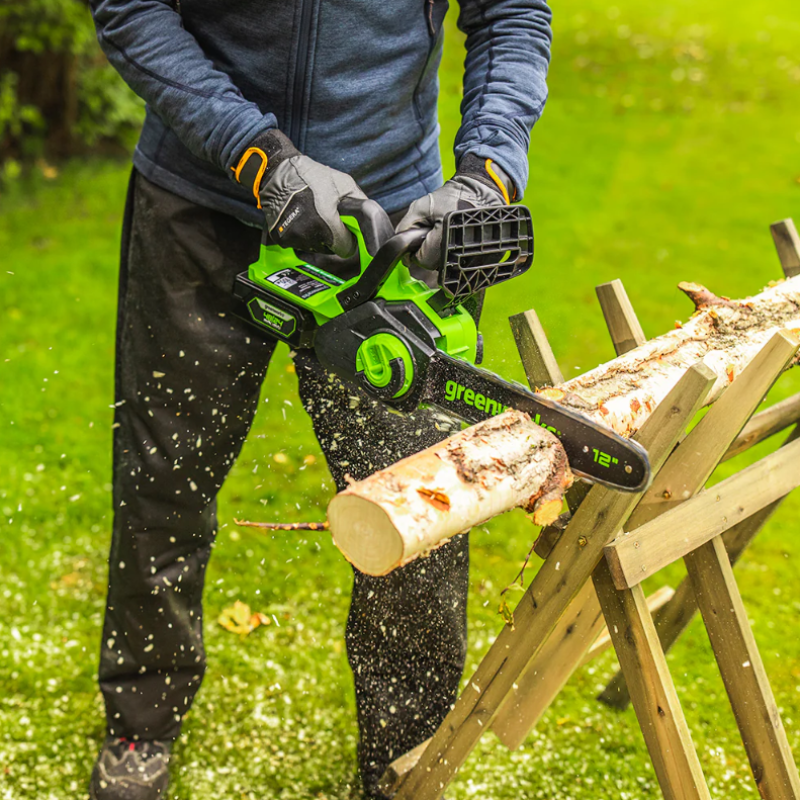 Пила цепная аккумуляторная Greenworks GD24CS30K4 24В (в комплекте АКБ + ЗУ)