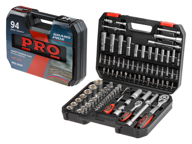 Набор головок и бит 94пр. 1/4",1/2" PRO STARTUL GRAND PRIX