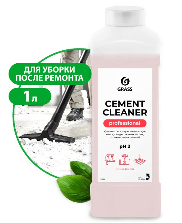 Средство для очистки после ремонта GraSS "Cement Cleaner", 1л