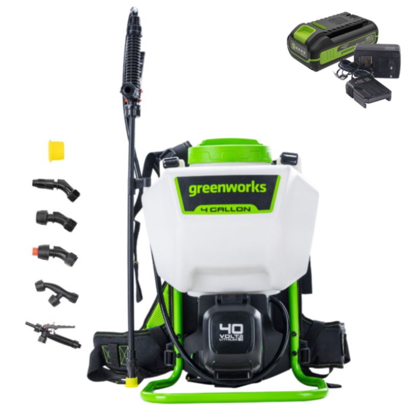 Аккумуляторный опрыскиватель GreenWorks G40BPSK2 (АКБ 2Ач + ЗУ)