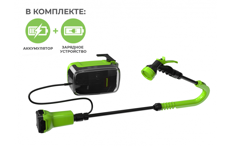 Насос для бочки аккумуляторный Greenworks G24SWPK2 24В (АКБ 2Ач + ЗУ)
