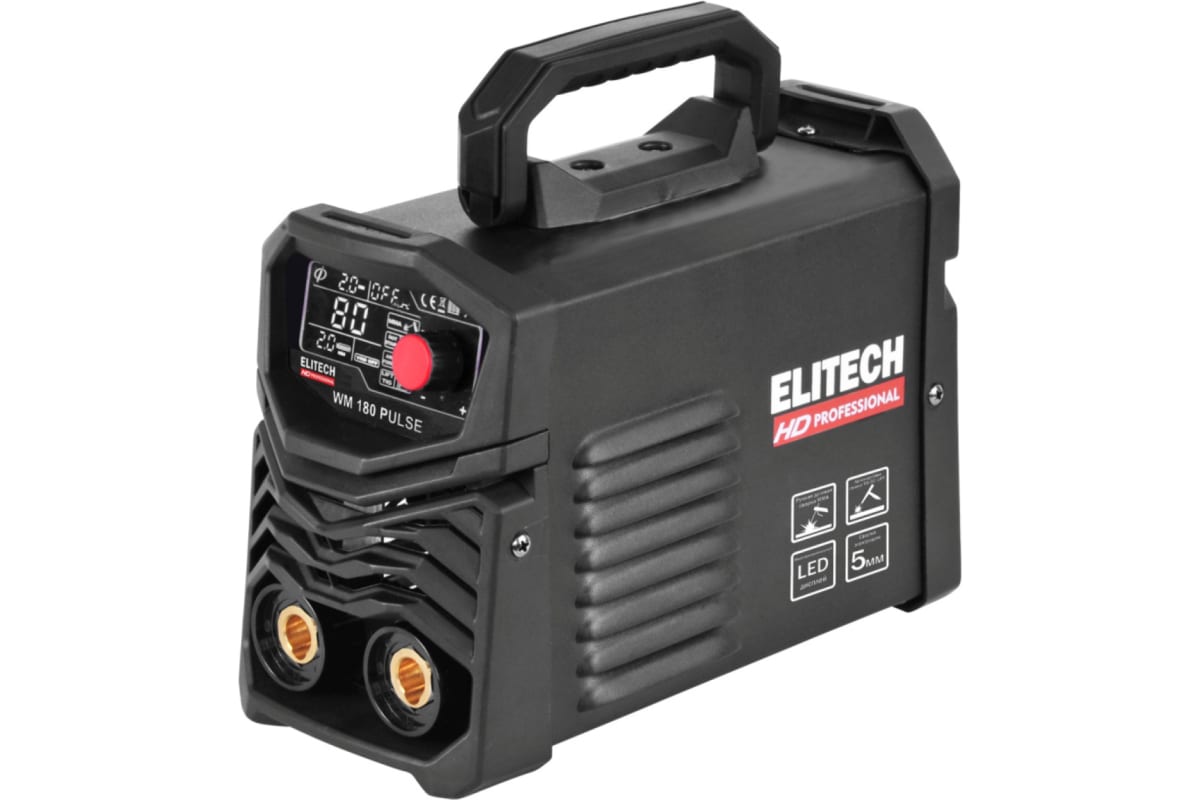 Инверторный сварочный аппарат Elitech HD WM 180 Pulse