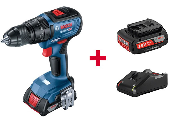 Аккумуляторная ударная дрель-шуруповерт BOSCH GSB 18V-50 в чем.