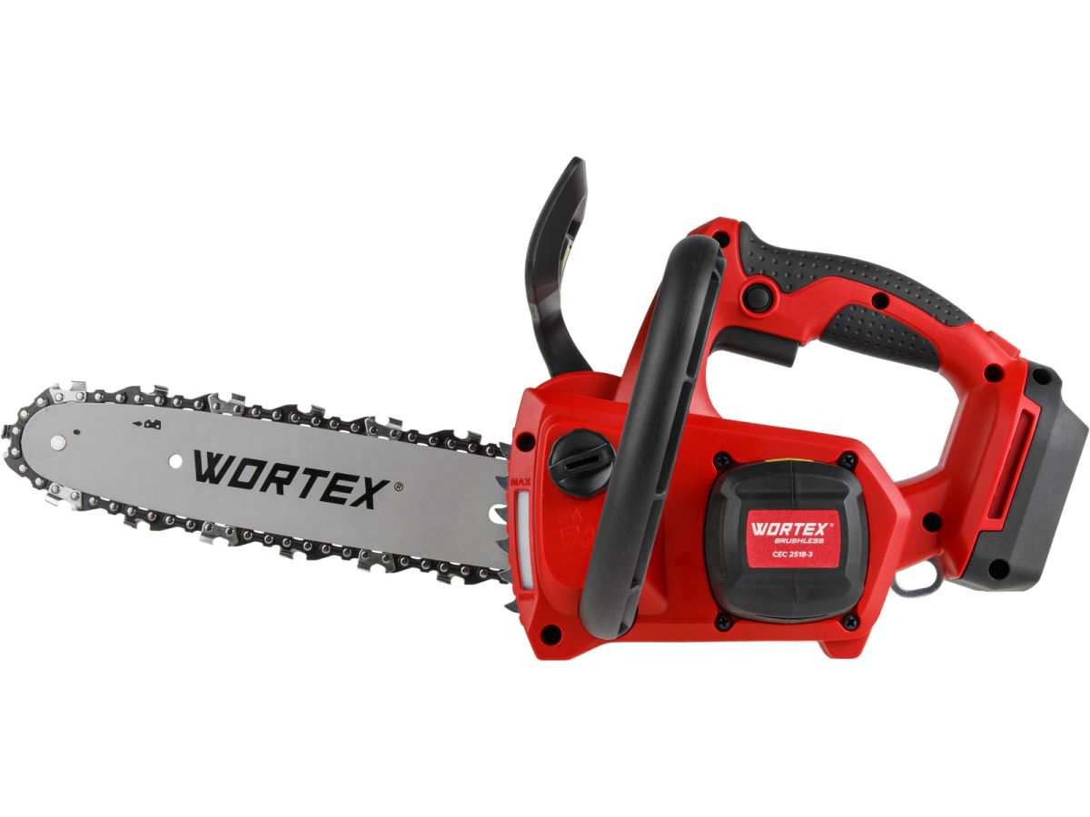 Аккумуляторная цепная пила WORTEX CEC 2518-3 в чем. ALL1 XLT SET