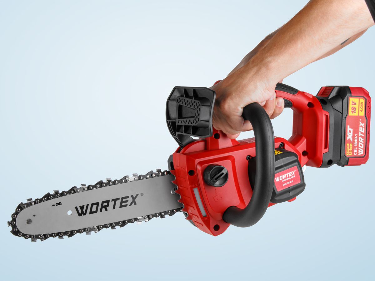 Аккумуляторная цепная пила WORTEX CEC 2518-3 в чем. ALL1 XLT SET
