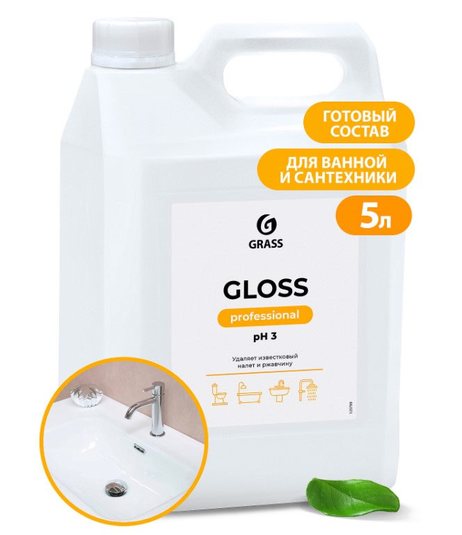 Чистящее средство для сан.узлов "Gloss Professional" 5л