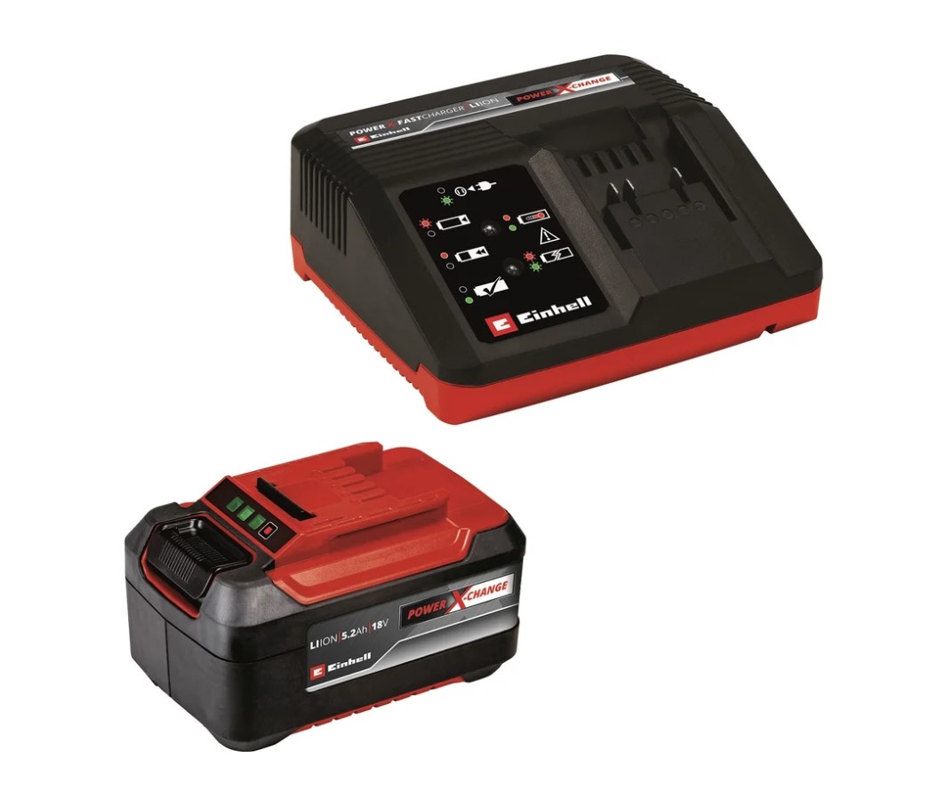 Устройство зарядное 4A Fastcharger + аккумулятор 5.2Ah Einhell PXC