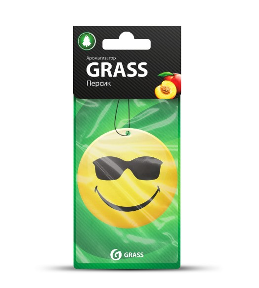 Ароматизатор воздуха картонный GraSS Smile (персик)