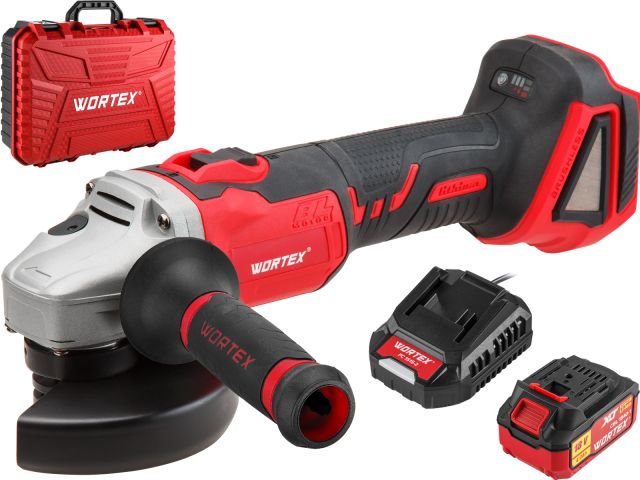 Аккум. углошлифмашина WORTEX CAG 1812 E в чем. ALL1 XLT SET