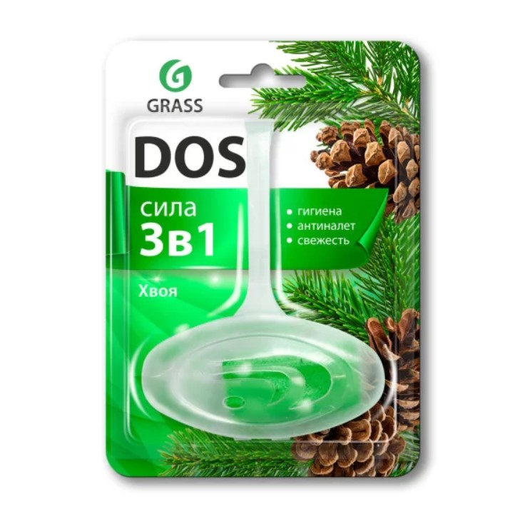 Блок подвесной для унитаза GraSS "DOS" 3в1 хвоя