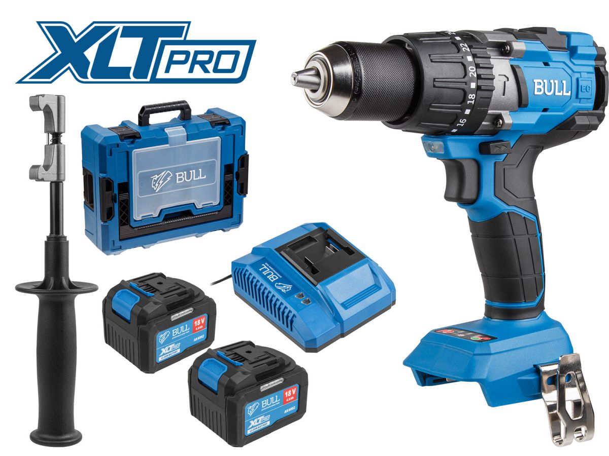 Аккум. дрель-шуруповерт BULL SR 1805 Xcase XLTpro