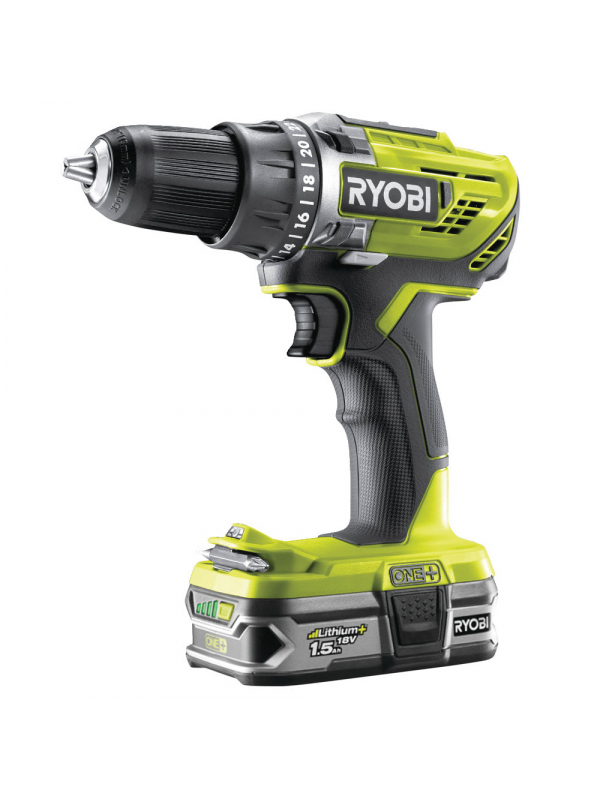 ONE + / Дрель-шуруповерт RYOBI R18DD3-215S