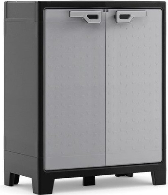 Шкаф Пластиковый низкий TITAN BK/GL KETER