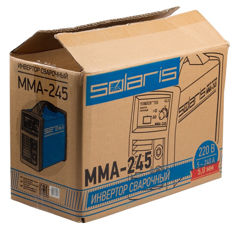 Сварочный инвертор Solaris MMA-245 + AK (MMA-245)