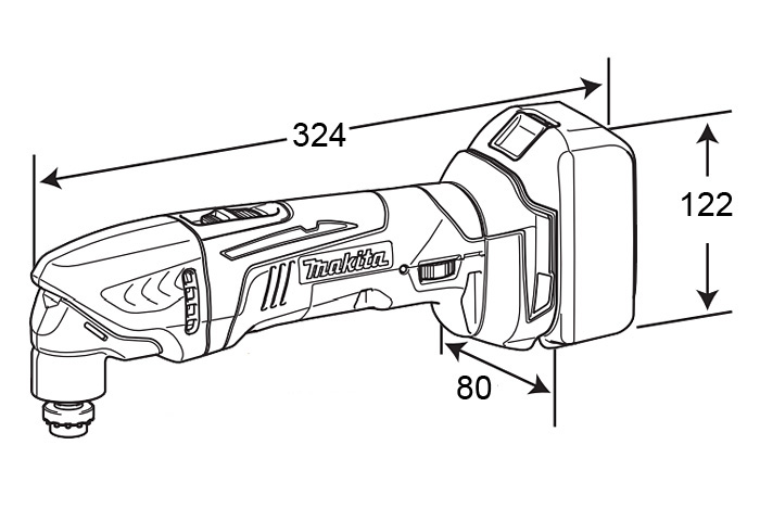 Многофункциональный инструмент аккум. MAKITA DTM 50 Z