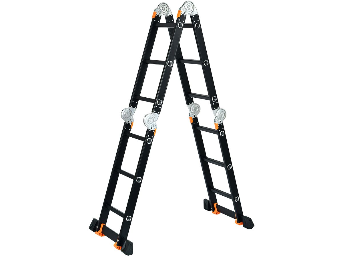 Лестница алюм. многофункц.4х3 ступ.(175см/355см) 12,3кг BLACK LINE STARTUL (ST9930-03)