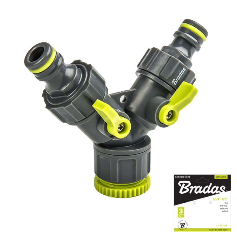 Распределитель двухканальный BRADAS LIME LINE 3/4"-1/2"