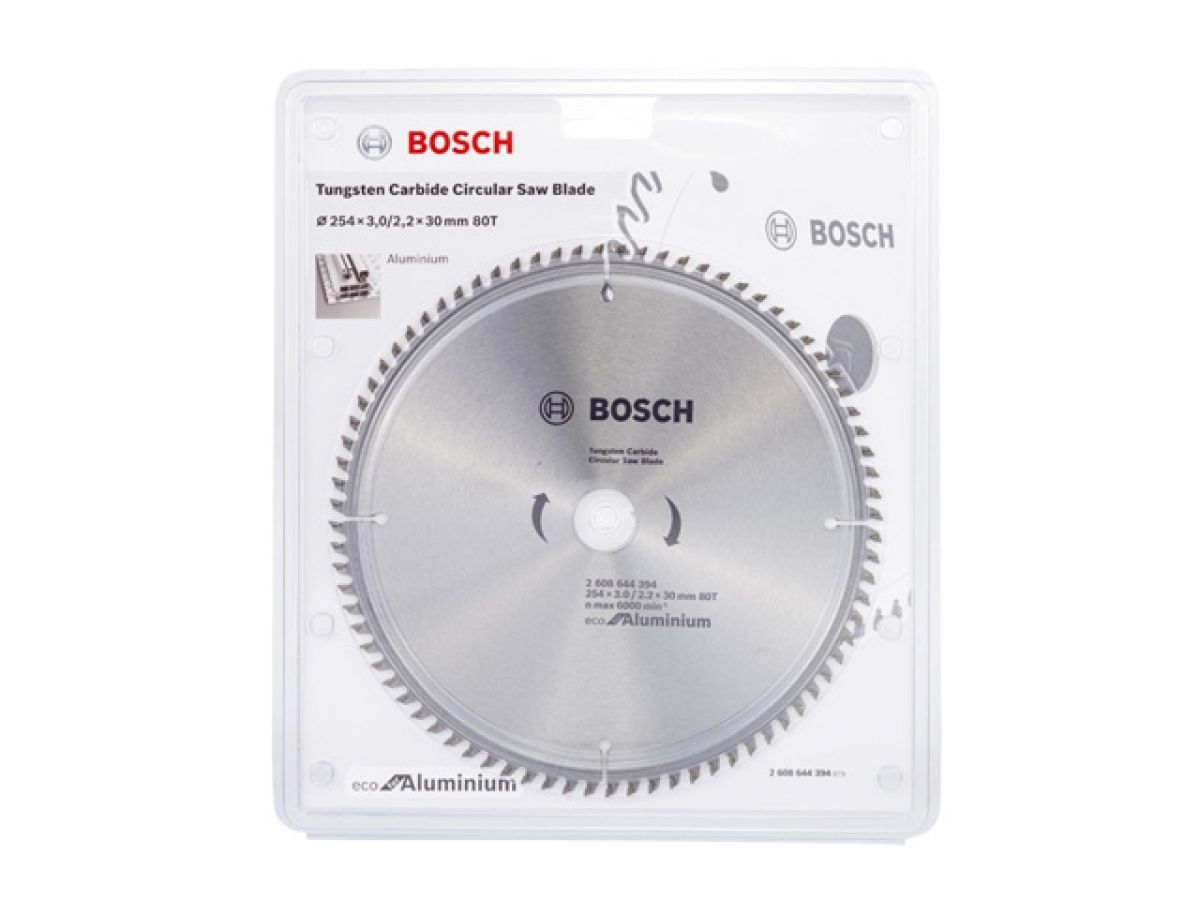 Диск пильный 254х30мм 80зуб. универсальный BOSCH ECO ALUMINIUM (твердоспл. зуб)