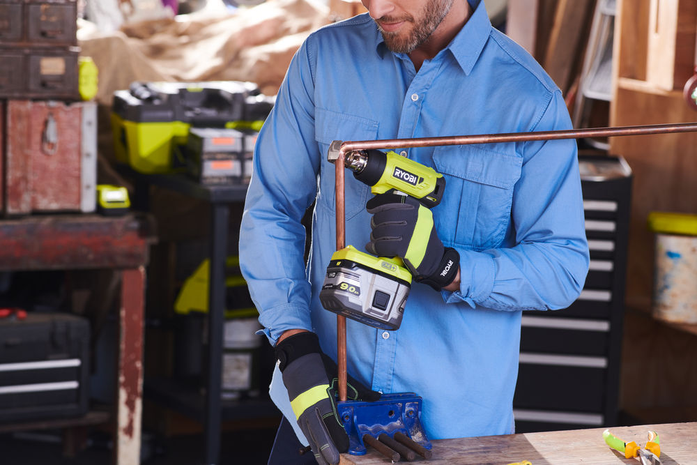 Фен строительный (термовоздуходувка) RYOBI R18HG-0 (без батареи)