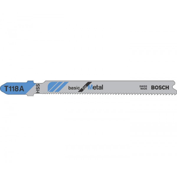 Пилка по металлу для лобзика  Bosch Basic for Metal T 118 A 92 мм 3 шт.