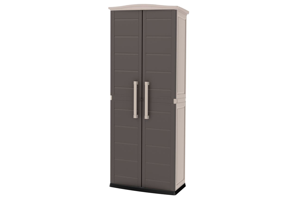 Шкаф уличный Keter Boston base compact tall высокий (каппучино)