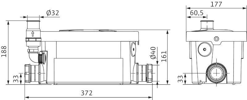 Насос для сточных вод Wilo HiDrainlift 3-24