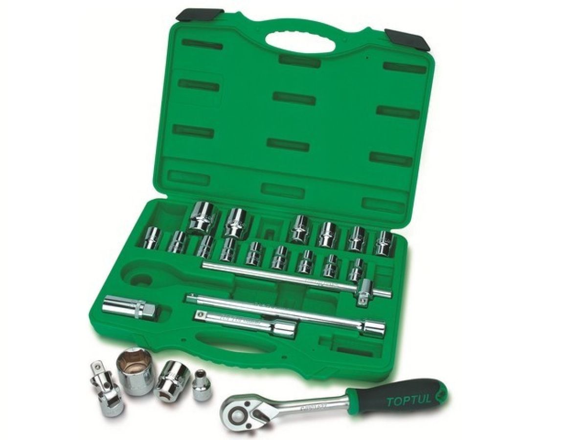 Набор головок 1/2" 12 граней 24 предмета TOPTUL (GCAI2406)