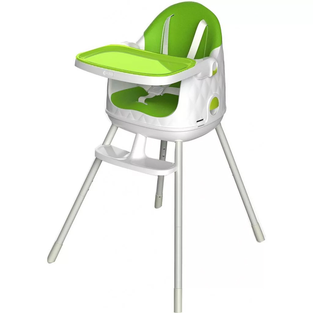 Стул детский KETER Multi Dine-leg separator, белый/салатовый