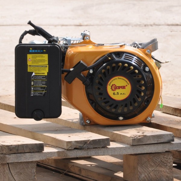 Двигатель бензиновый Skiper 168F для электростанции (конус)