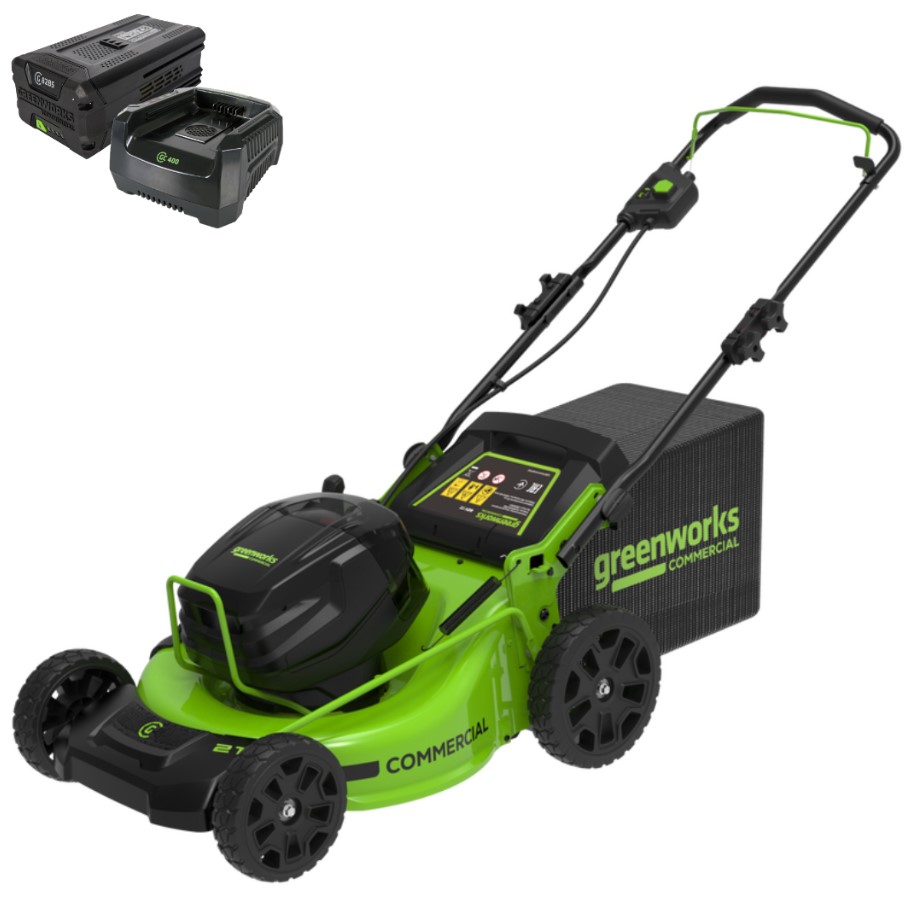 Газонокосилка аккумуляторная Greenworks GC82HPLM51 (АКБ 5Ач + ЗУ)