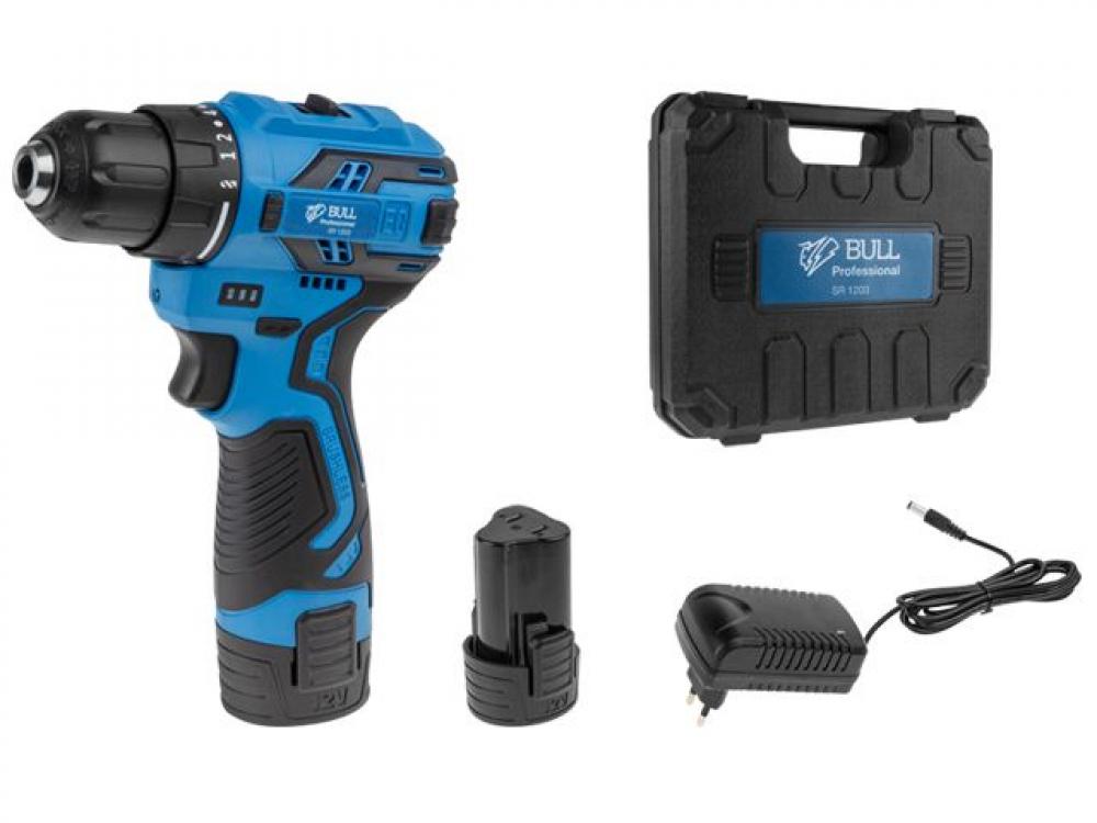 Аккум. дрель-шуруповерт BULL SR 1203 в чем.