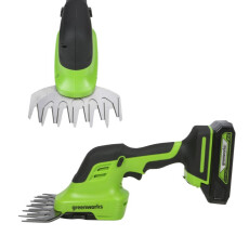 Ножницы-кусторез аккумуляторные Greenworks G24SHT 24В