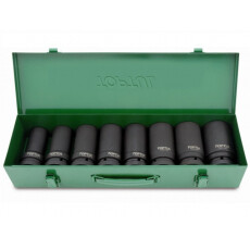 Набор головок ударн. 1" 24-41мм 6гр. 8шт глуб. TOPTUL (GDAD0804)
