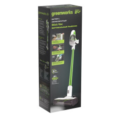 Пылесос вертикальный аккумуляторный Greenworks SV24532 (АКБ 2Ач)