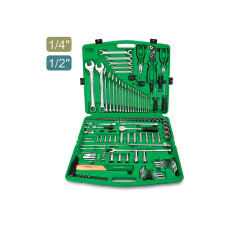 Набор инструментов 1/4", 1/2" 6 граней 130 предметов TOPTUL (GCAI130T0)