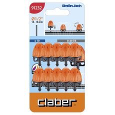 Капельница встраиваемая Claber 0-40л/ч, 10 шт.