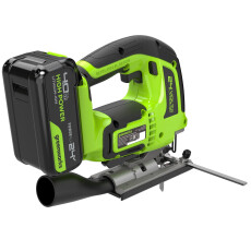 Лобзик аккумуляторный Greenworks GD24JS120 24В (АКБ 4Ач + ЗУ)