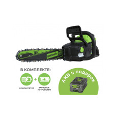 Пила цепная аккумуляторная Greenworks GD60CS25 60В (2 АКБ 5Ач + ЗУ)